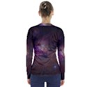 Orion Nebula star formation orange pink brown pastel constellation Astronomy V-Neck Long Sleeve Top View2