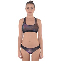 Orion Nebula Star Formation Orange Pink Brown Pastel Constellation Astronomy Cross Back Hipster Bikini Set by genx