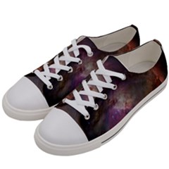 Orion Nebula Star Formation Orange Pink Brown Pastel Constellation Astronomy Women s Low Top Canvas Sneakers