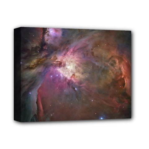 Orion Nebula Star Formation Orange Pink Brown Pastel Constellation Astronomy Deluxe Canvas 14  X 11  (stretched)