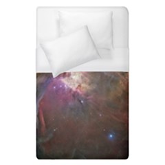 Orion Nebula Star Formation Orange Pink Brown Pastel Constellation Astronomy Duvet Cover (single Size) by genx