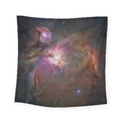 Orion Nebula Star Formation Orange Pink Brown Pastel Constellation Astronomy Square Tapestry (small)