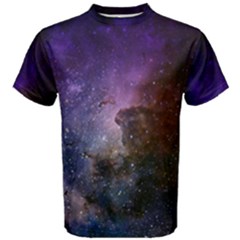 Carina Nebula Ngc 3372 The Grand Nebula Pink Purple And Blue With Shiny Stars Astronomy Men s Cotton Tee by genx