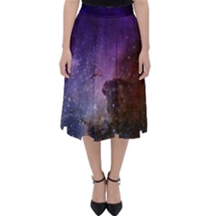 Carina Nebula Ngc 3372 The Grand Nebula Pink Purple And Blue With Shiny Stars Astronomy Classic Midi Skirt