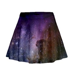 Carina Nebula Ngc 3372 The Grand Nebula Pink Purple And Blue With Shiny Stars Astronomy Mini Flare Skirt by genx