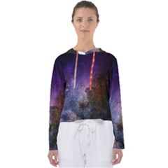 Carina Nebula Ngc 3372 The Grand Nebula Pink Purple And Blue With Shiny Stars Astronomy Women s Slouchy Sweat by genx