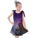 Carina Nebula NGC 3372 the Grand Nebula Pink Purple and Blue with shiny stars Astronomy Kids  Tie Up Tunic Dress View1