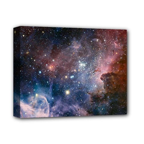 Carina Nebula Ngc 3372 The Grand Nebula Pink Purple And Blue With Shiny Stars Astronomy Deluxe Canvas 14  X 11  (stretched)