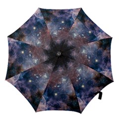 Carina Nebula Ngc 3372 The Grand Nebula Pink Purple And Blue With Shiny Stars Astronomy Hook Handle Umbrellas (large) by genx