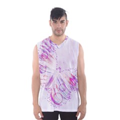 Colorful Butterfly Purple Men s Basketball Tank Top by Mariart