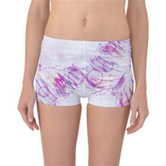 Colorful Butterfly Purple Reversible Boyleg Bikini Bottoms by Mariart