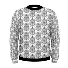 Scarab Pattern Egyptian Mythology Black And White Men s Sweatshirt by genx