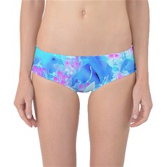 Blue And Hot Pink Succulent Underwater Sedum Classic Bikini Bottoms by myrubiogarden