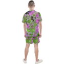 Hot Pink Succulent Sedum With Fleshy Green Leaves Men s Mesh Tee and Shorts Set View2