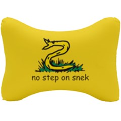 No Step On Snek Gadsden Flag Meme Parody Seat Head Rest Cushion by snek