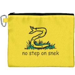 No Step On Snek Gadsden Flag Meme Parody Canvas Cosmetic Bag (xxxl) by snek