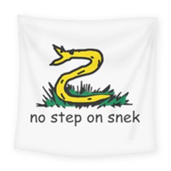 No Step On Snek Gadsden Flag Meme Parody Square Tapestry (large) by snek