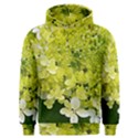 Elegant Chartreuse Green Limelight Hydrangea Macro Men s Overhead Hoodie View1