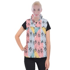 Abstract Christmas Balls Pattern Women s Button Up Vest