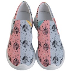 Abstract Christmas Balls Pattern Women s Lightweight Slip Ons