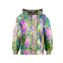 Abstract Oriental Lilies In My Rubio Garden Kids  Pullover Hoodie View1