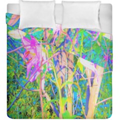 Abstract Oriental Lilies In My Rubio Garden Duvet Cover Double Side (king Size) by myrubiogarden