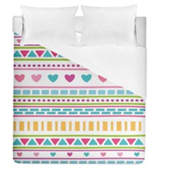 Geometry Line Shape Pattern Duvet Cover (queen Size)