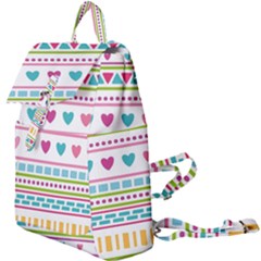 Geometry Line Shape Pattern Buckle Everyday Backpack by Alisyart