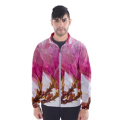 Wild Magnolia Flower, Watercolor Art Windbreaker (men)