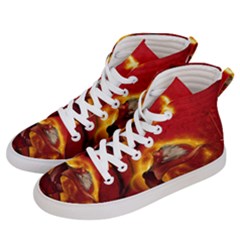 Wonderful Fairy Of The Fire With Fire Birds Men s Hi-top Skate Sneakers by FantasyWorld7