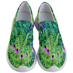 Purple Coneflower Garden With Tiger Eye Tree Women s Lightweight Slip Ons by myrubiogarden