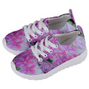 Hot Pink And White Peppermint Twist Garden Phlox Kids  Lightweight Sports Shoes View2