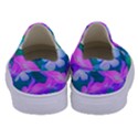 Pink, Green, Blue And White Garden Phlox Flowers Kids  Canvas Slip Ons View4
