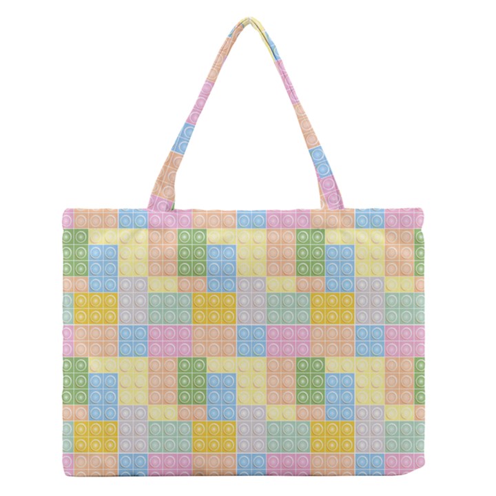 Lego Background Zipper Medium Tote Bag