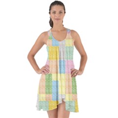 Lego Background Show Some Back Chiffon Dress by Wegoenart