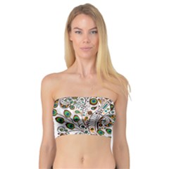 Peacock Graceful Bird Animal Bandeau Top by Wegoenart