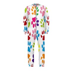 Paw Print Paw Prints Background Onepiece Jumpsuit (kids) by Wegoenart