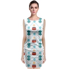 Geometric Patterns Pattern Candles Lights Classic Sleeveless Midi Dress by Wegoenart