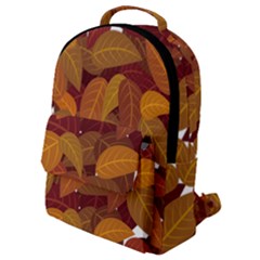 Leaves Pattern Flap Pocket Backpack (small) by Wegoenart