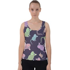 Animals Mouse Cartoon Pet Velvet Tank Top by Wegoenart