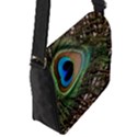 Peacock Tail Feathers Flap Closure Messenger Bag (S) View2