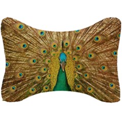 Peacock Feather Bird Peafowl Seat Head Rest Cushion by Wegoenart
