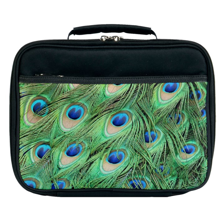 Peacock Feathers Peafowl Lunch Bag