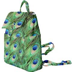 Peacock Feathers Peafowl Buckle Everyday Backpack by Wegoenart