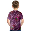 Peacock Feathers Color Plumage Kids  Sport Mesh Tee View2