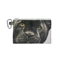 Panther Canvas Cosmetic Bag (small) by ArtByThree