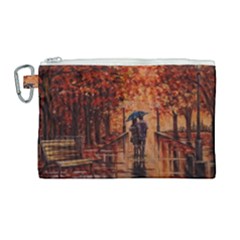 Unspoken Love  Canvas Cosmetic Bag (large)