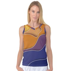 Autumn Copyspace Wallpaper Women s Basketball Tank Top by Simbadda