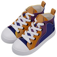 Autumn Copyspace Wallpaper Kid s Mid-top Canvas Sneakers