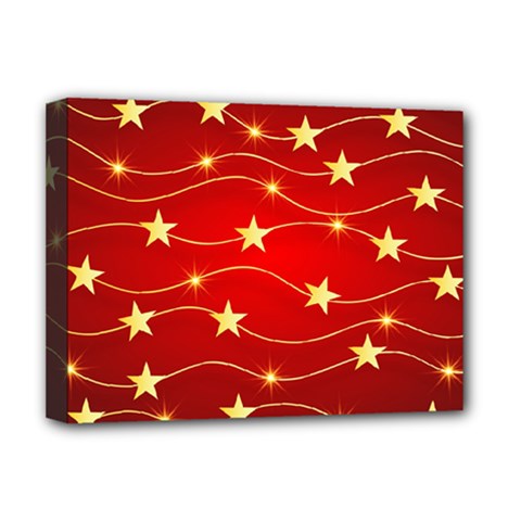 Background Christmas Decoration Deluxe Canvas 16  X 12  (stretched)  by Simbadda